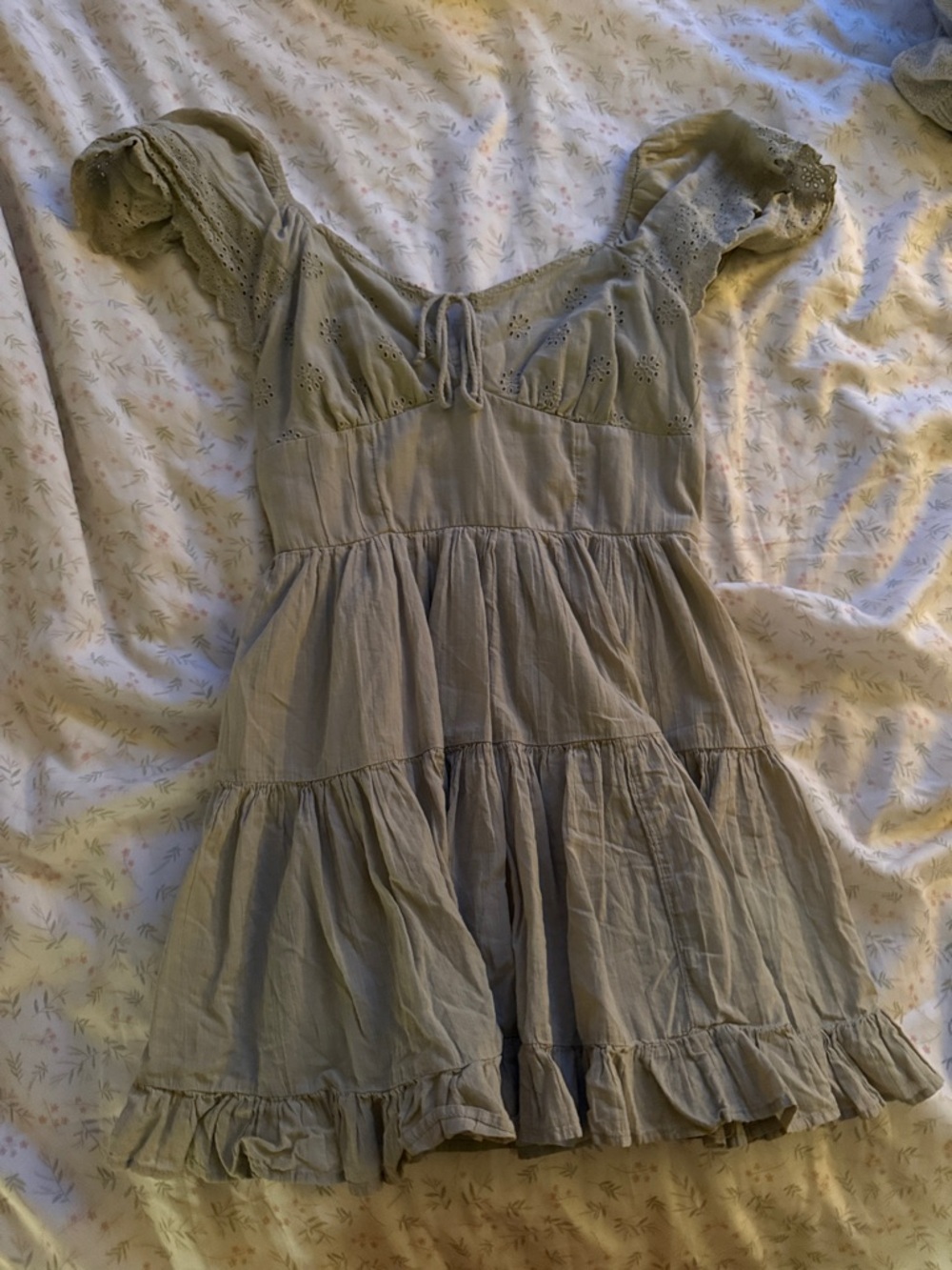 American Eagle Outfitters light gray mini dress